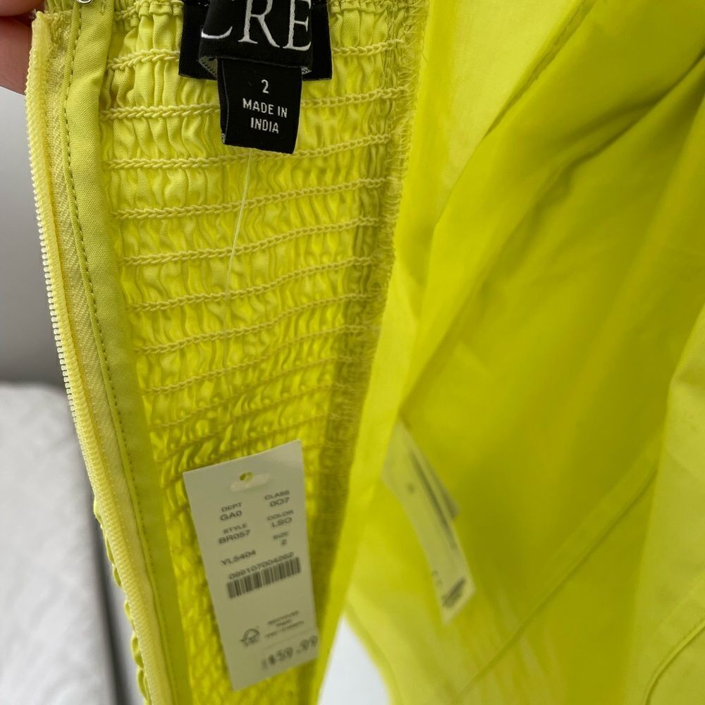 NWT J crew lemon sorbet corset top women size 2 - Picture 5 of 7